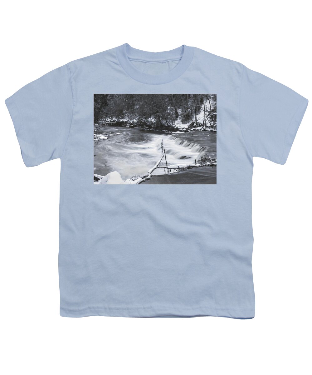  Youth T-Shirt featuring the photograph Henry Church Rock Falls by Brad Nellis