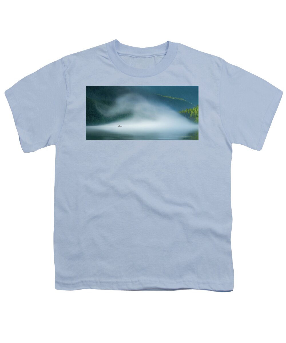 Diablo Lake Youth T-Shirt featuring the photograph Into the Swirl by Don Schwartz