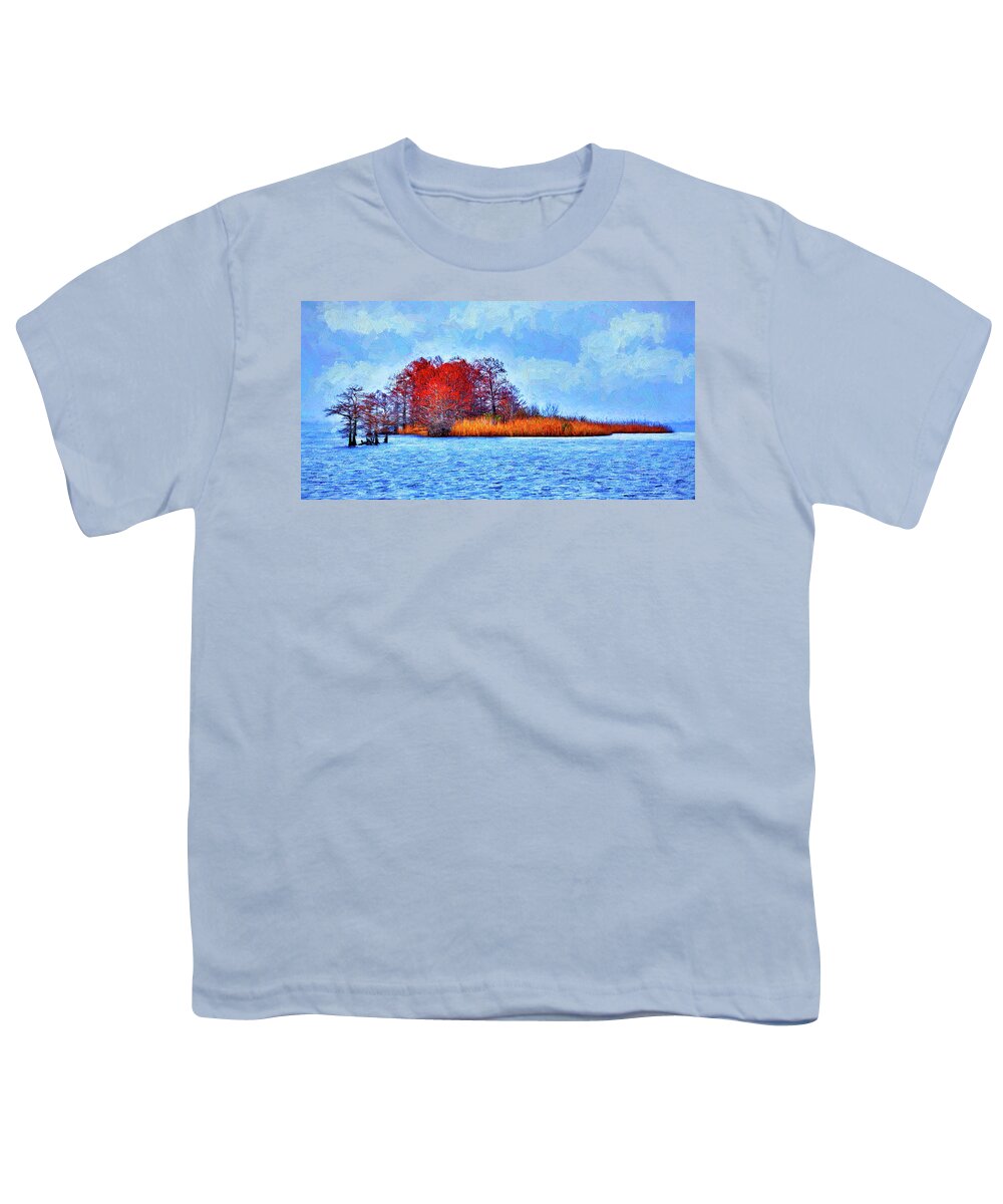 North Carolina Youth T-Shirt featuring the photograph Island of Color ap by Dan Carmichael