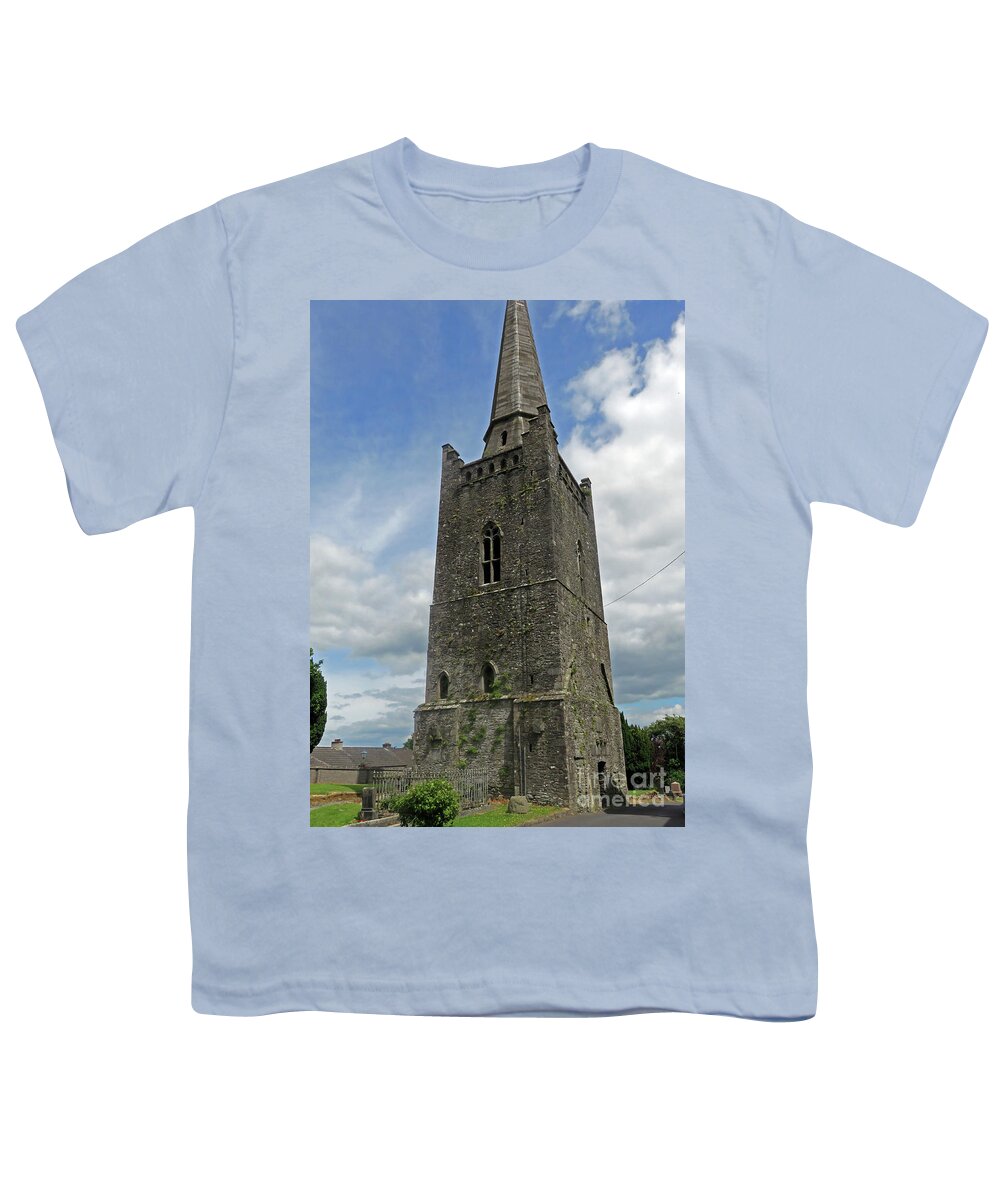 Bell Tower Youth T-Shirt featuring the photograph Kells Bell Tower by Cindy Murphy