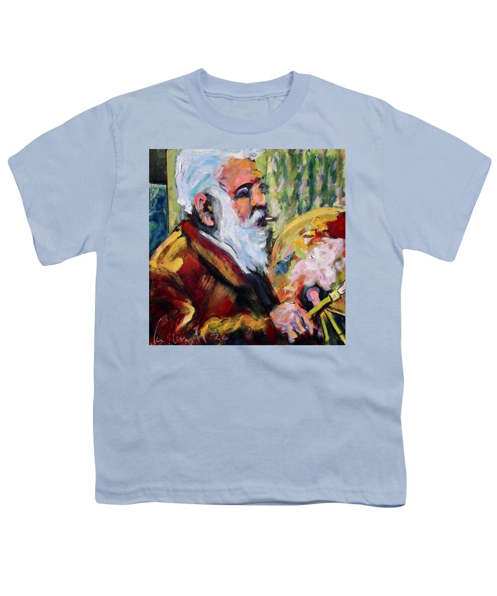 Painting Youth T-Shirt featuring the painting Monet by Les Leffingwell