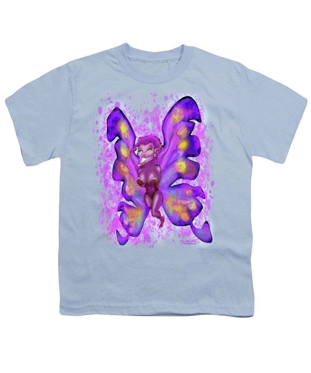 Pixie Youth T-Shirt featuring the digital art Pixie by Kevin Middleton