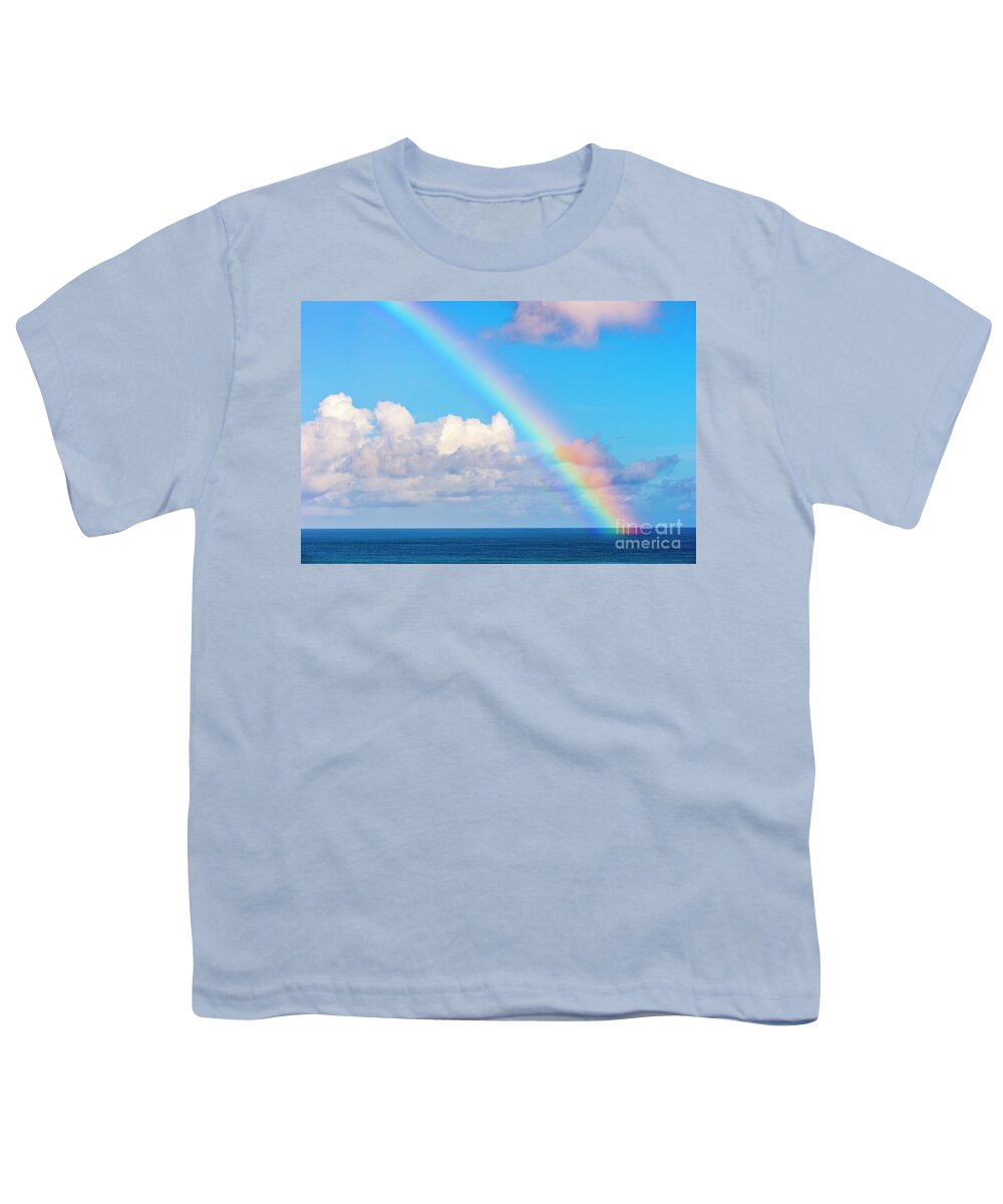 Rainbow Youth T-Shirt featuring the photograph Rainbow in Guam by Rich Cruse