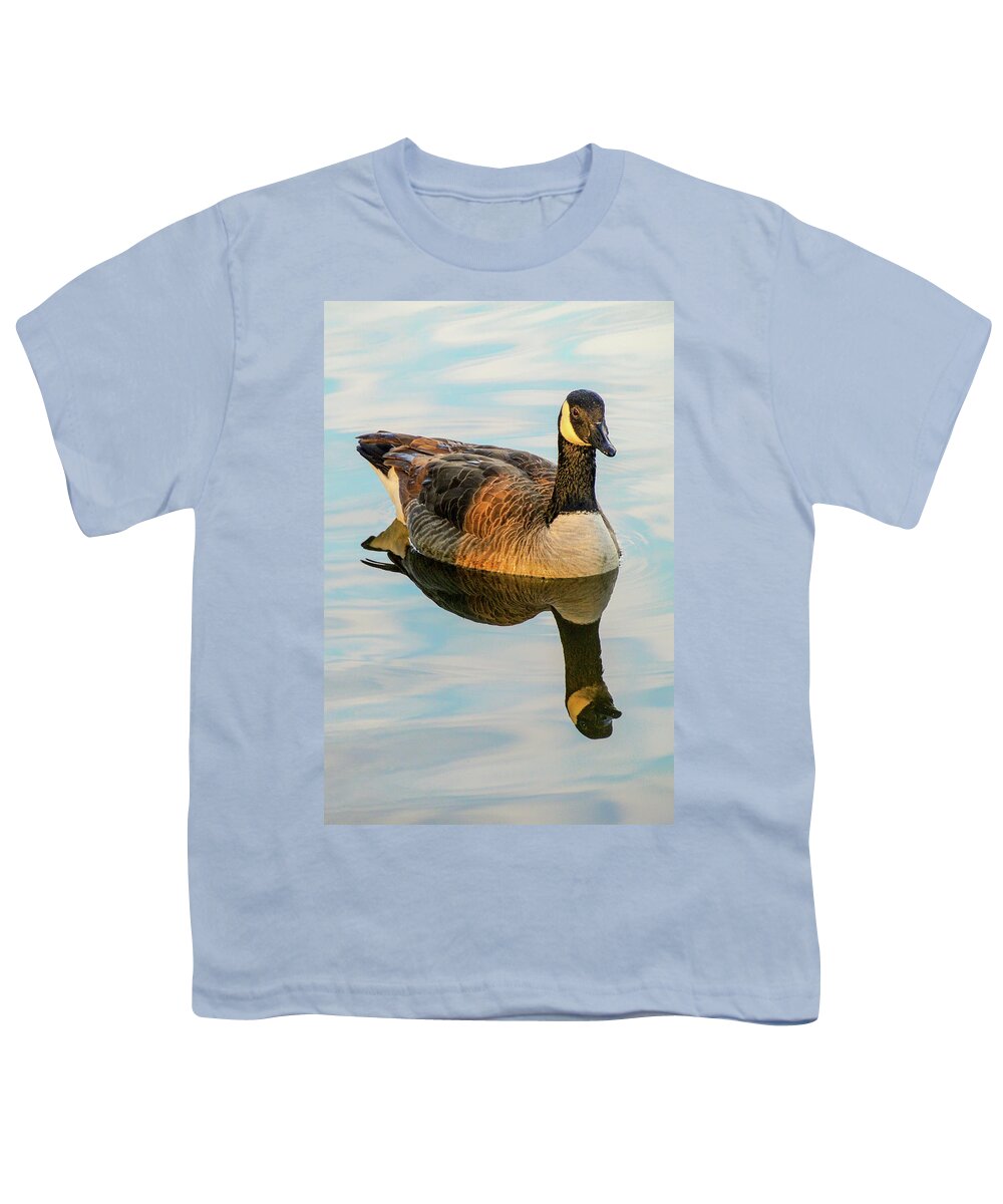Water Youth T-Shirt featuring the photograph Reflection of the Goose by Rick Nelson