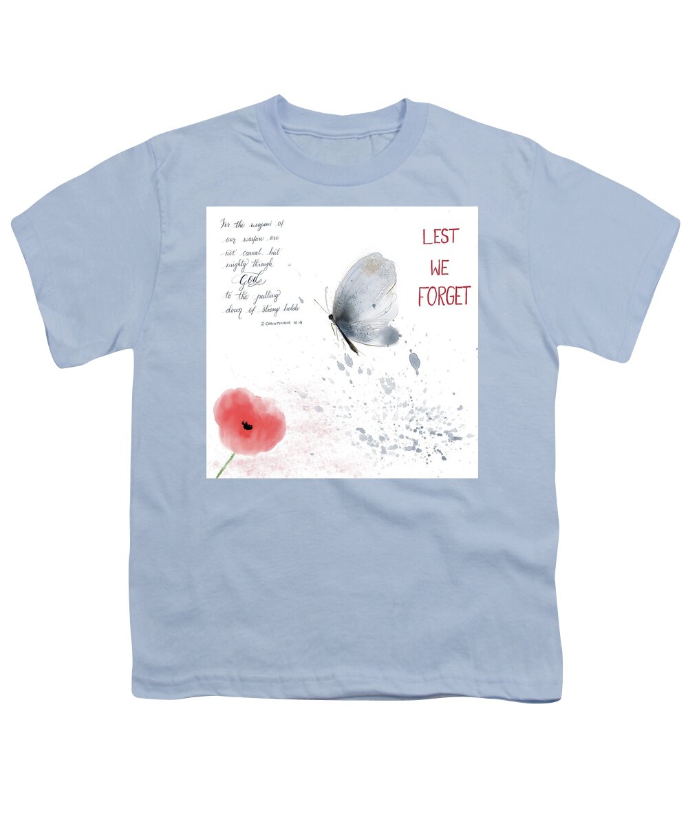 Remembrance Day Youth T-Shirt featuring the painting Remembrance Day 2021 by Trilby Cole