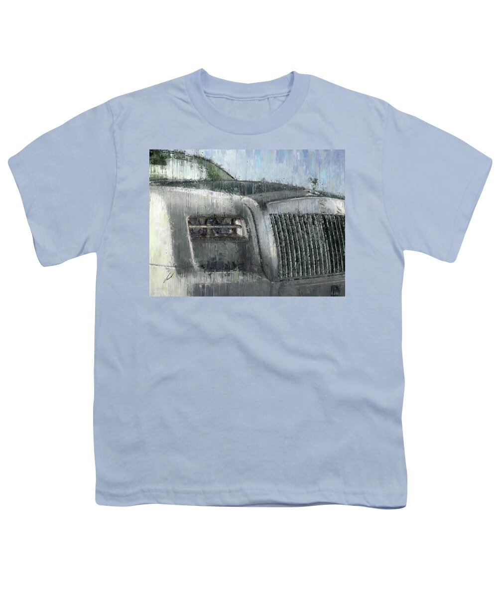 Car Youth T-Shirt featuring the painting Rolls-Royce Phantom painting by Vart by Vart