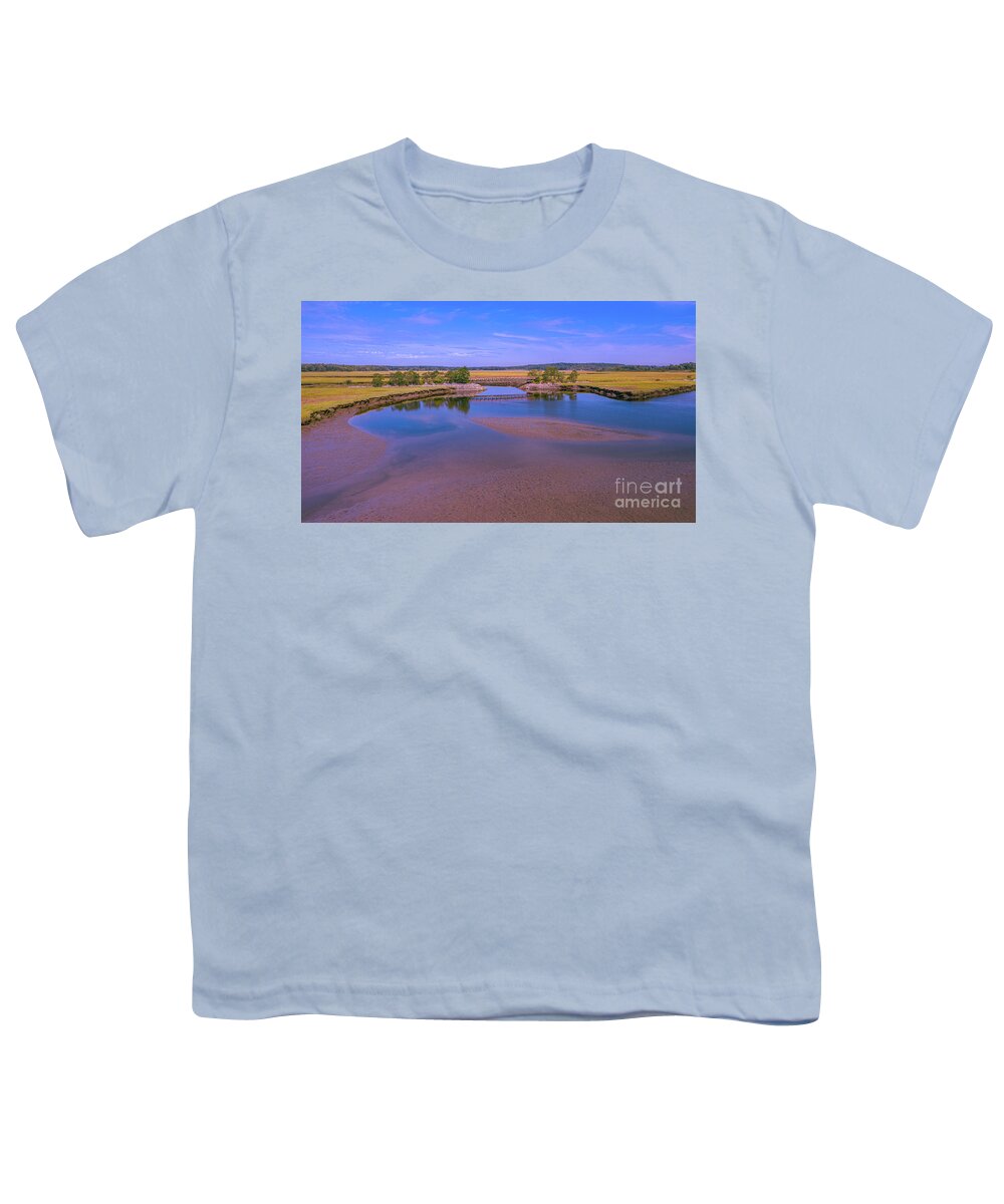 Landscape Youth T-Shirt featuring the photograph Scarborough Marsh 9-20-20 1 by David Bishop