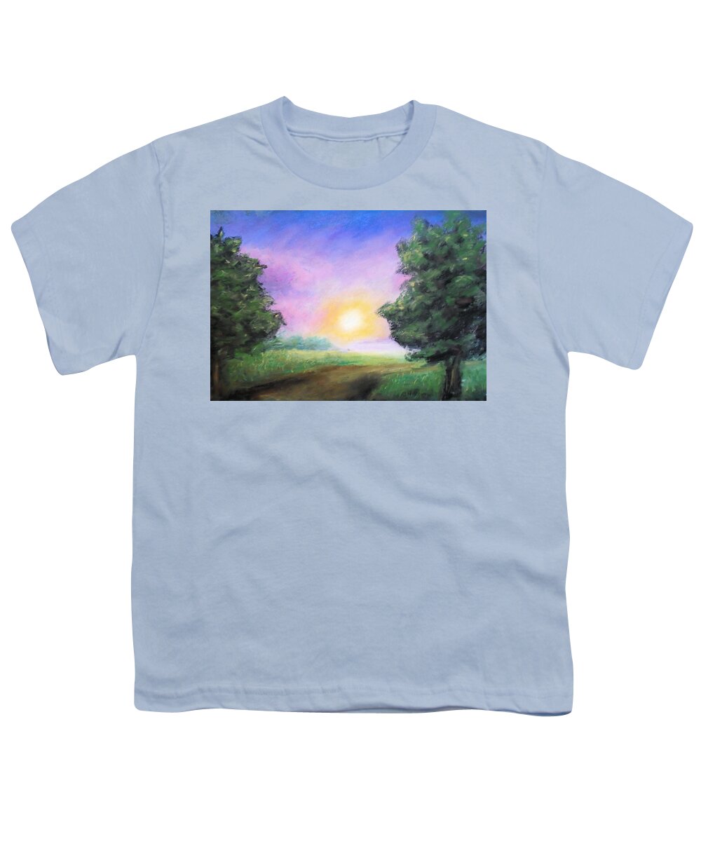 Summer Youth T-Shirt featuring the painting Sweet Summer Haze by Jen Shearer