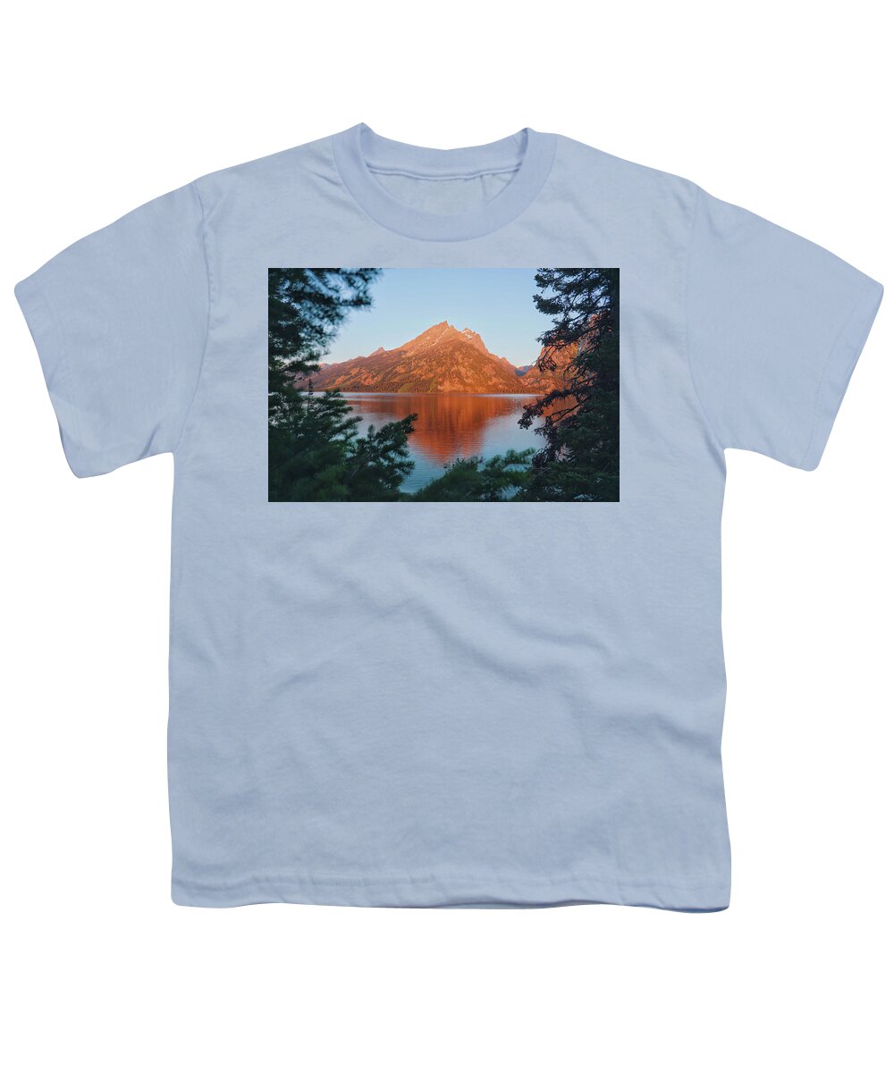 Mountain Youth T-Shirt featuring the photograph Teton Morning Delight by Go and Flow Photos
