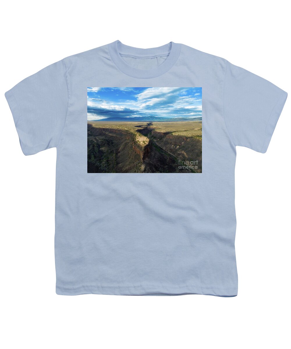 Taos Youth T-Shirt featuring the photograph The Land before Time by Elijah Rael