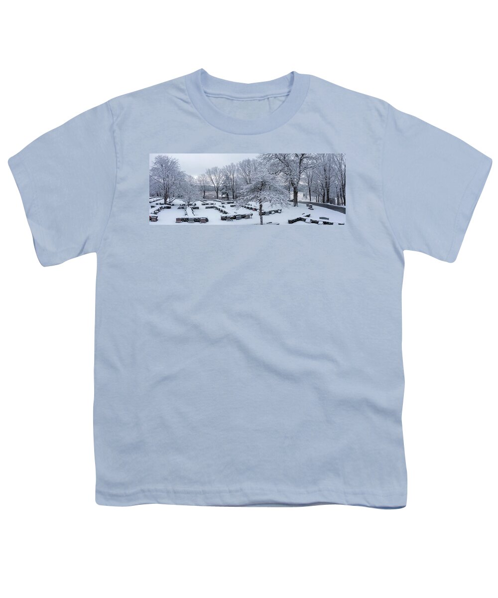 Biddeford Youth T-Shirt featuring the photograph The quiet snow by David Bishop