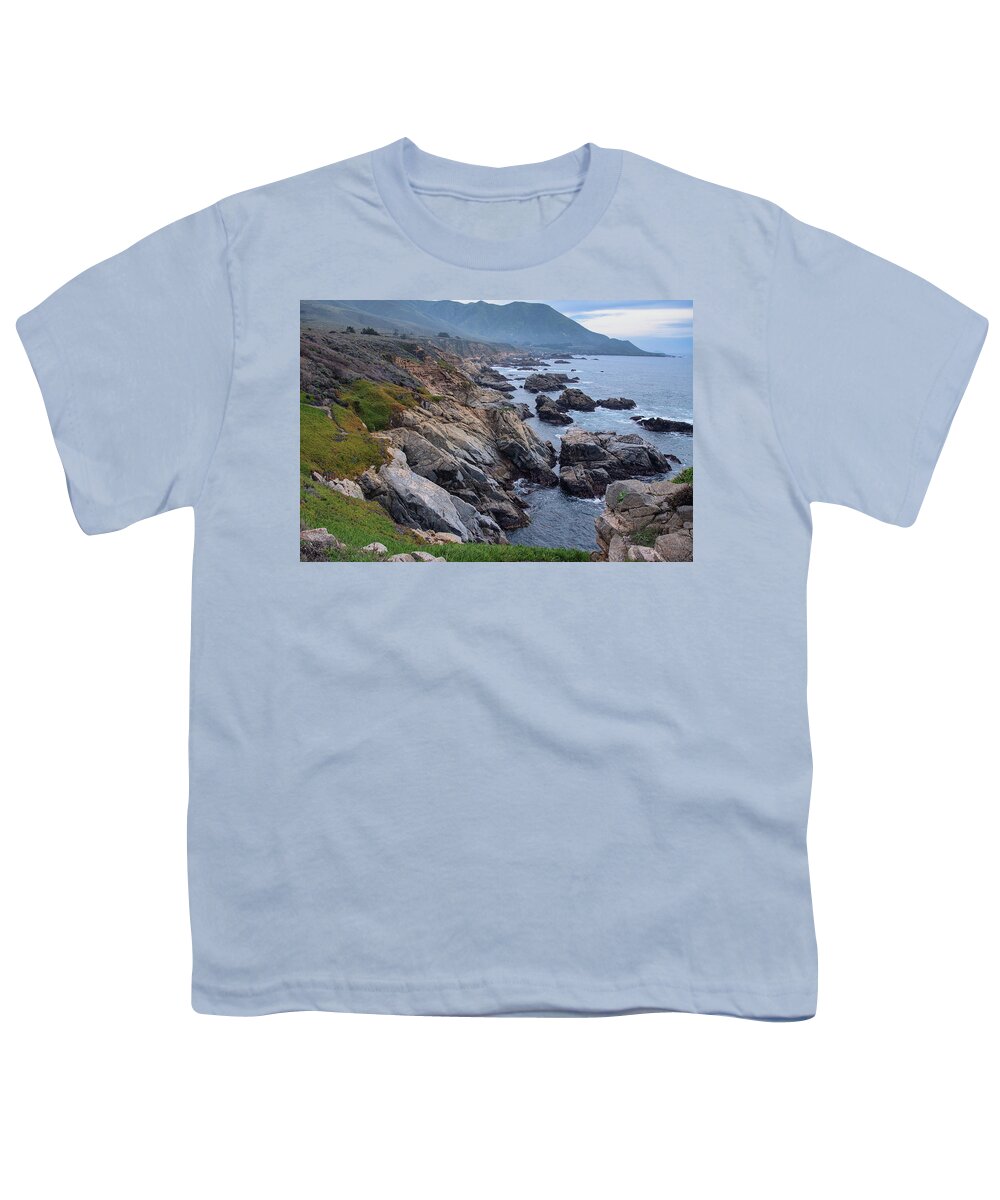 Beach Youth T-Shirt featuring the photograph The Rugged Big Sur Coast by Matthew DeGrushe
