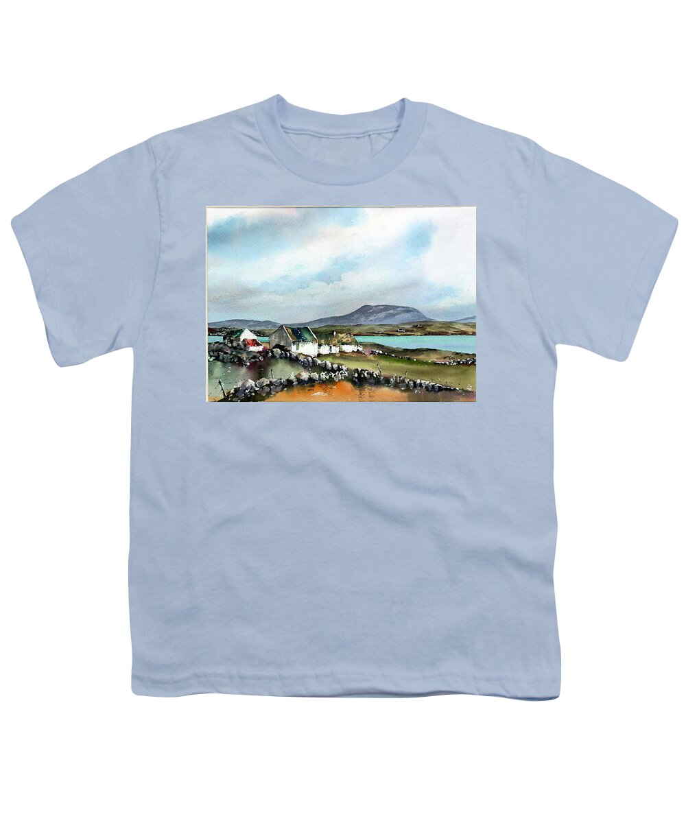  Youth T-Shirt featuring the painting Twice Maybe by Val Byrne