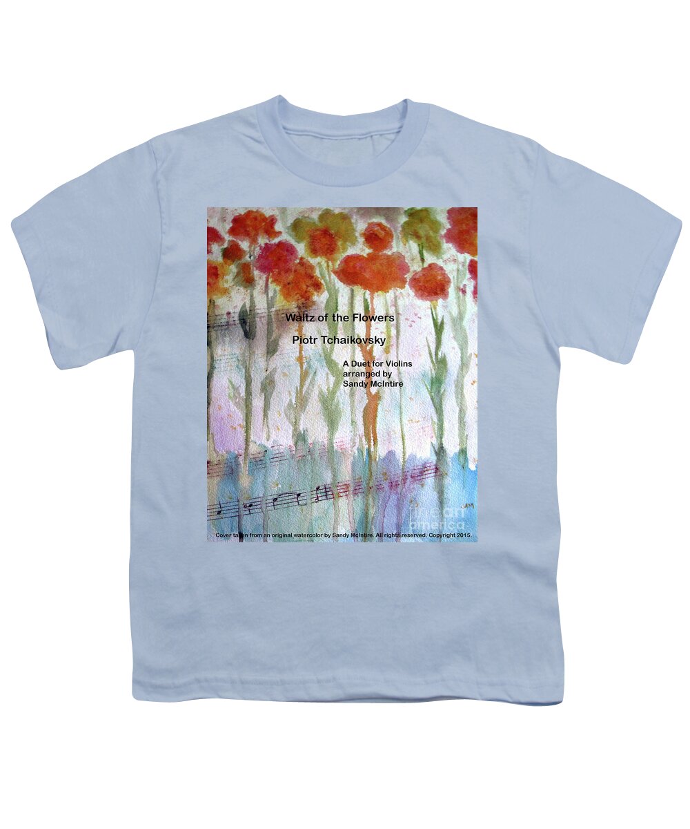 Waltz Of The Flowers Youth T-Shirt featuring the digital art Waltz of the Flowers Cover by Sandy McIntire