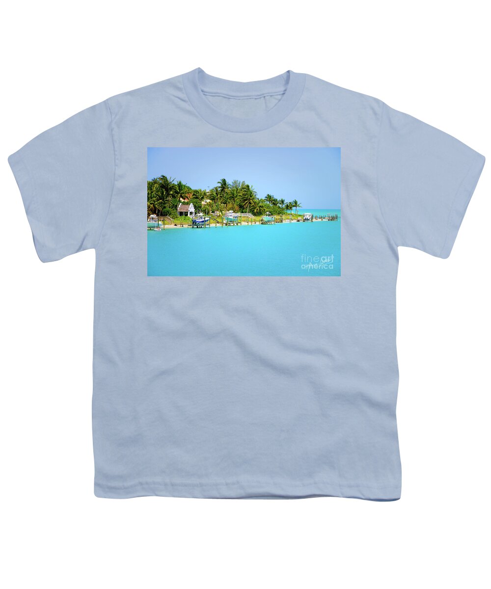 Boca Grande Youth T-Shirt featuring the digital art Welcome to Boca by Alison Belsan Horton