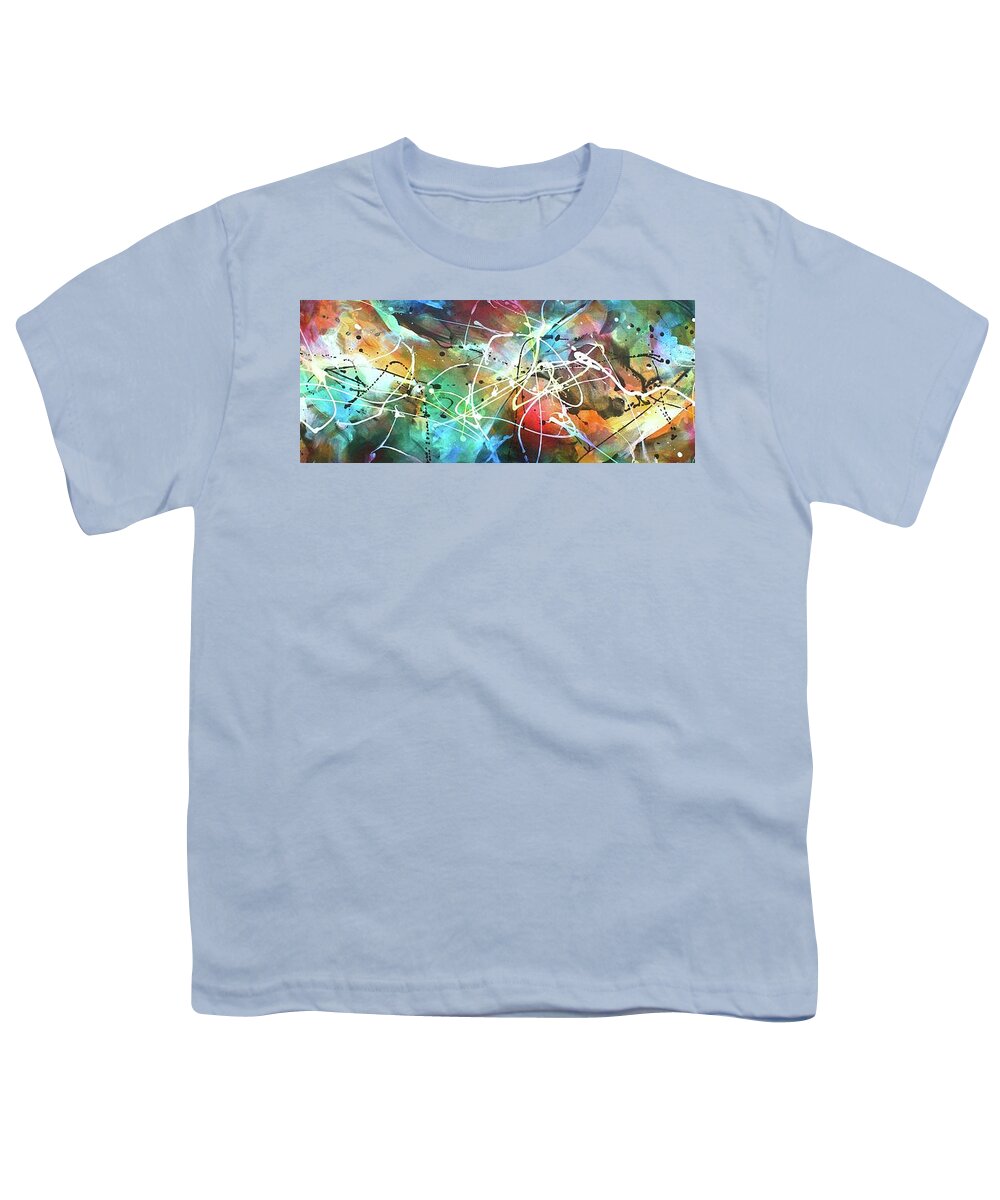 Abstract Youth T-Shirt featuring the painting White Treasure by Michael Lang