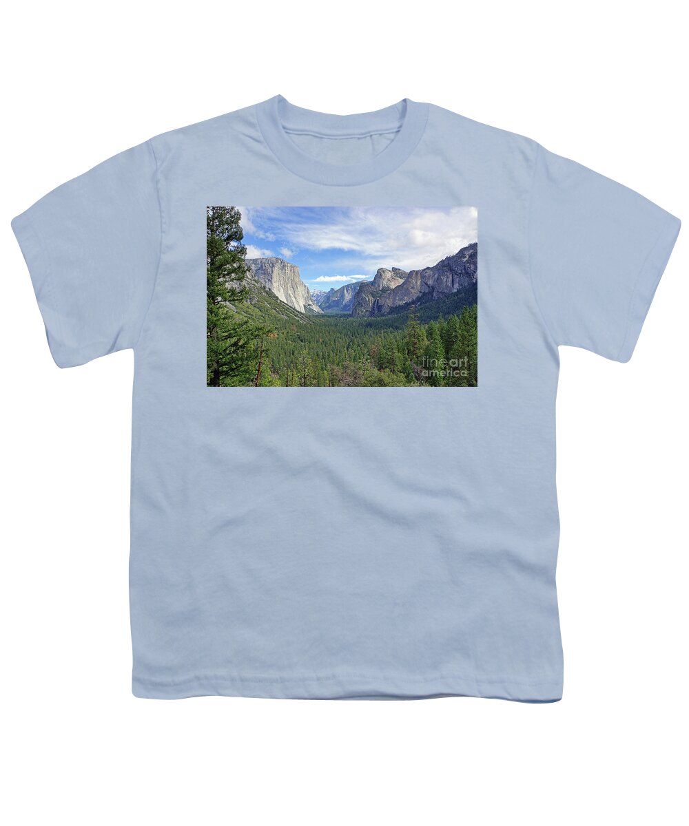 Landscape Youth T-Shirt featuring the photograph Yosemite Tunnel View by Tom Watkins PVminer pixs