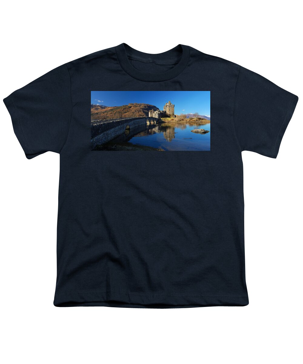 Eilean Donan Castle Youth T-Shirt featuring the photograph Eilean Donan Castle #1 by Gavin Macrae