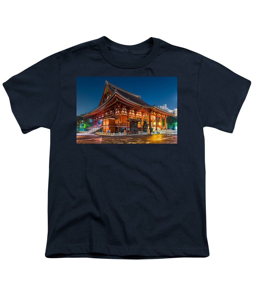 Tokyo Youth T-Shirt featuring the photograph Senso-ji Temple in Asakusa - Tokyo - Japan #1 by Luciano Mortula