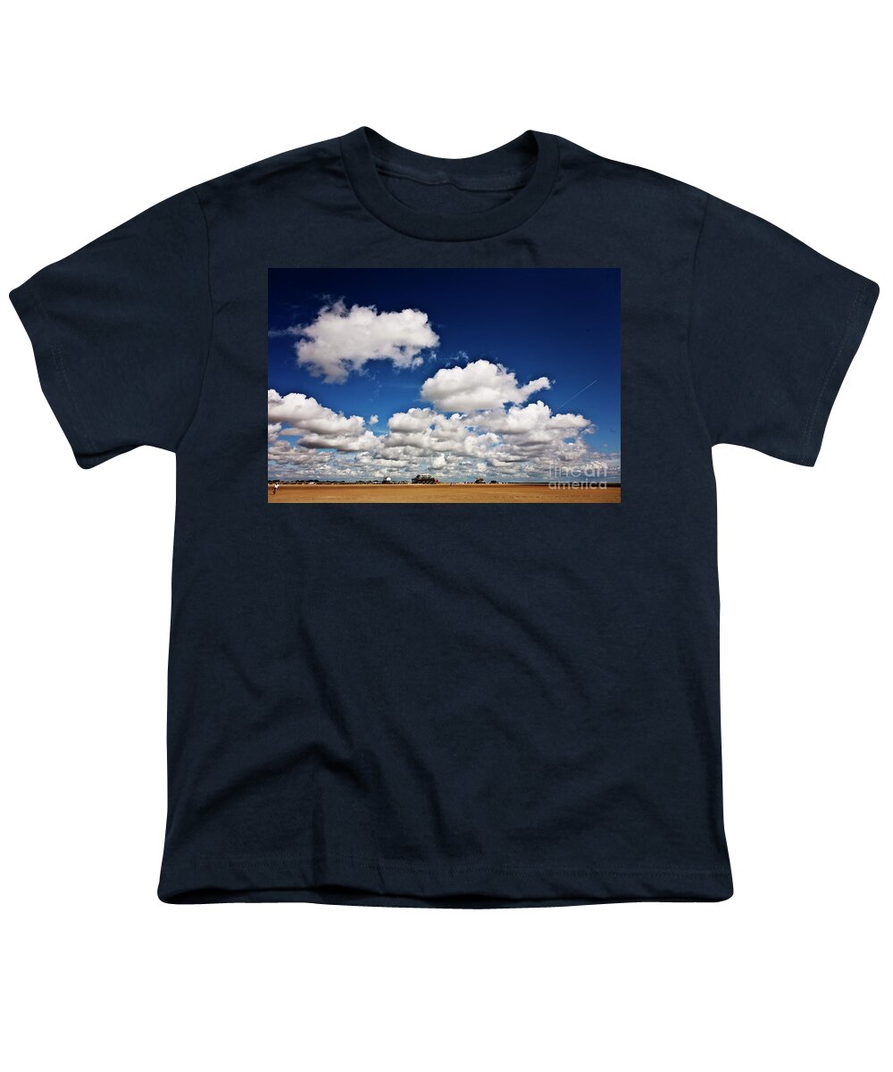 Beach Youth T-Shirt featuring the photograph Beach Far and Wide #1 by Heiko Koehrer-Wagner