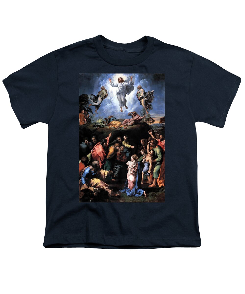 Raphael Youth T-Shirt featuring the painting The Transfiguration #3 by Raphael
