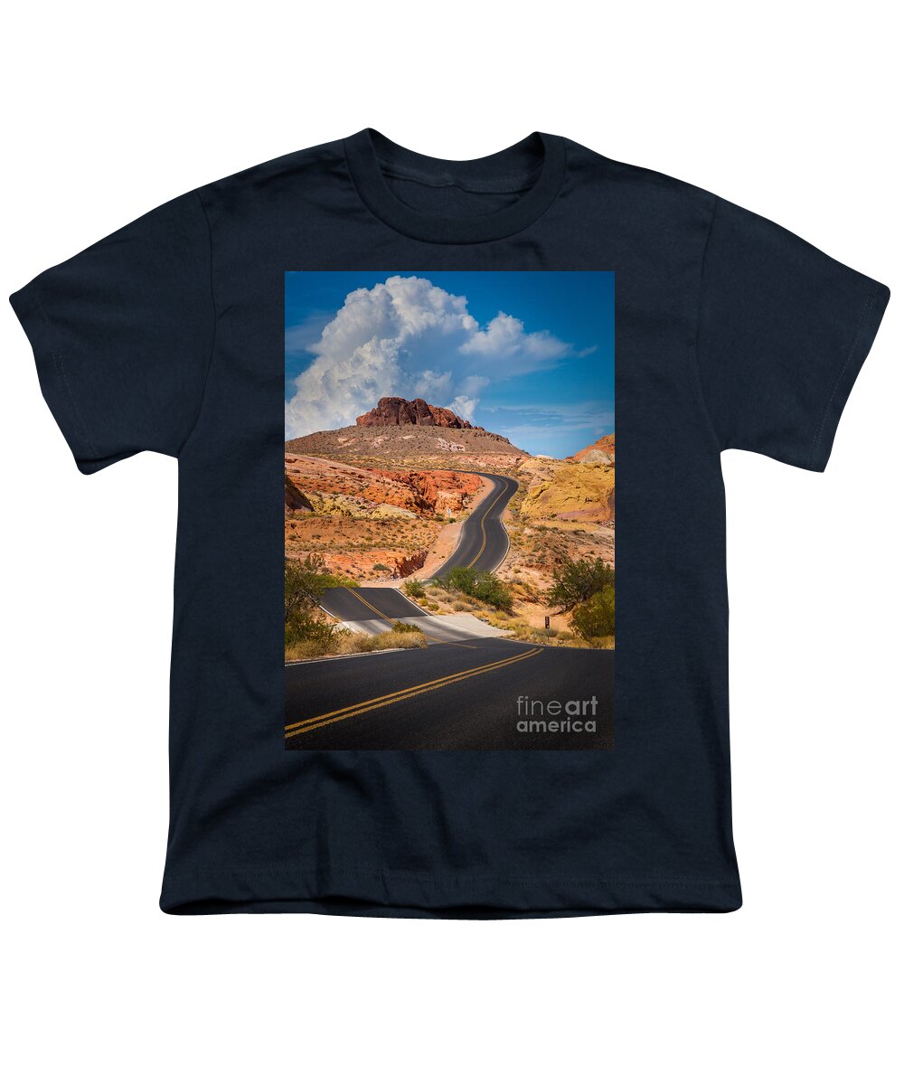 America Youth T-Shirt featuring the photograph Valley of Fire #2 by Inge Johnsson