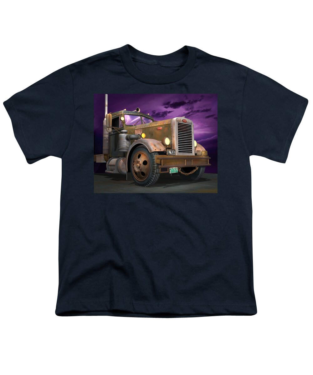 Truck Youth T-Shirt featuring the digital art Ready 2 Duel by Stuart Swartz