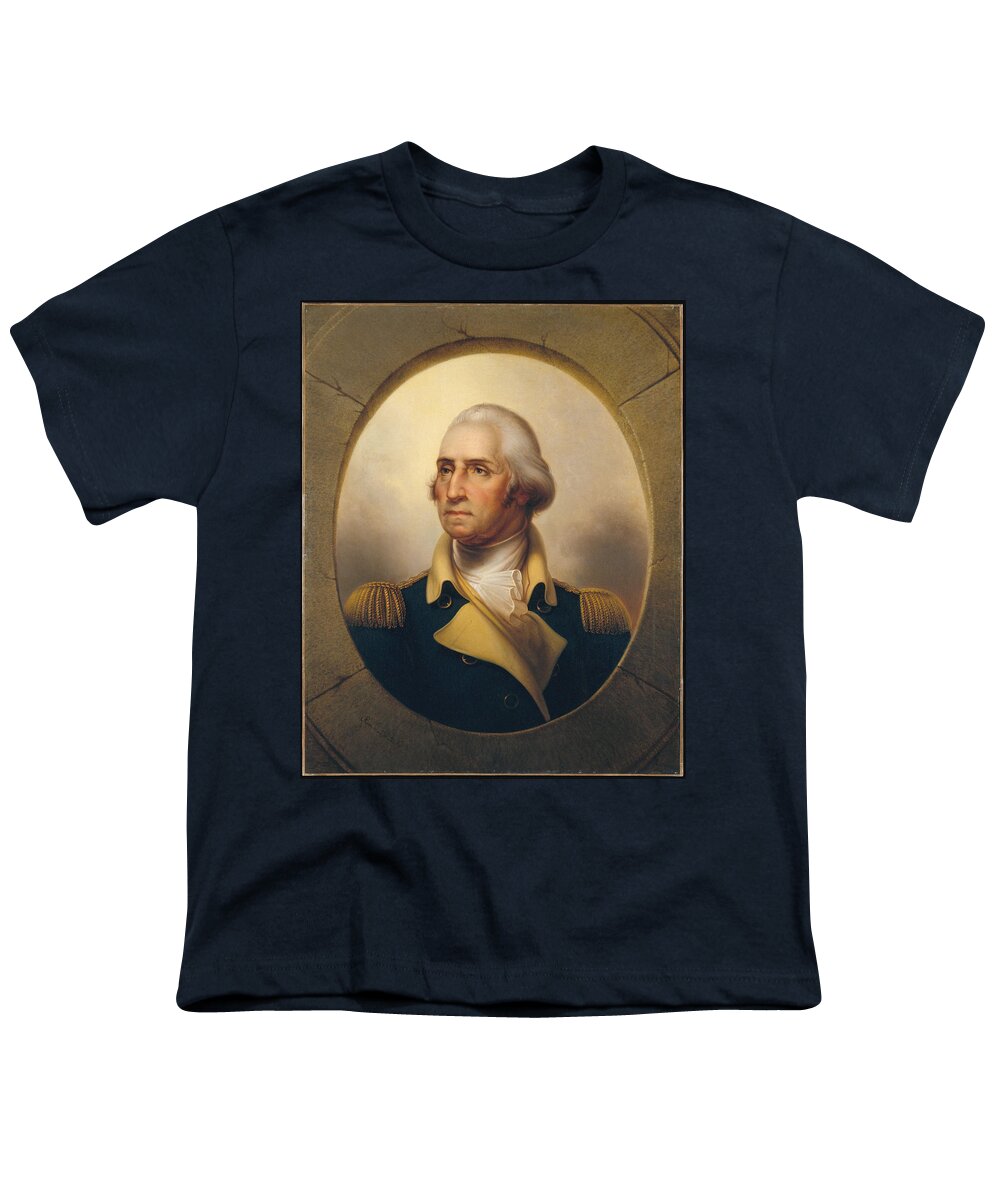 Rembrandt Peale Youth T-Shirt featuring the painting George Washington #16 by Rembrandt Peale