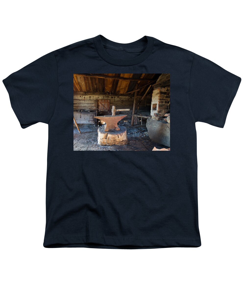 Blacksmiths Tools Youth T-Shirt featuring the photograph Blacksmiths tools by Torbjorn Swenelius