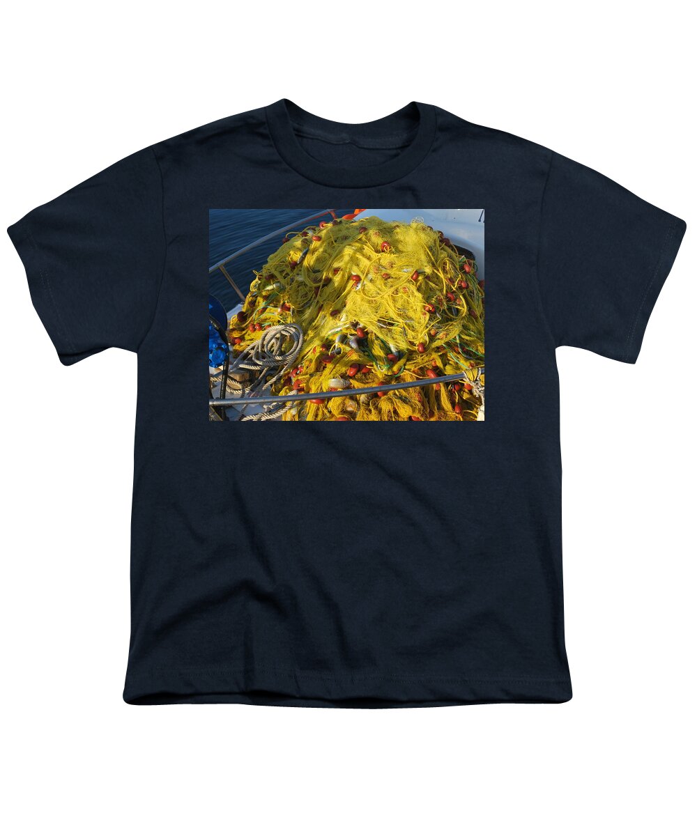 Erikousa Youth T-Shirt featuring the photograph Fresh Fish From Erikousa by George Katechis