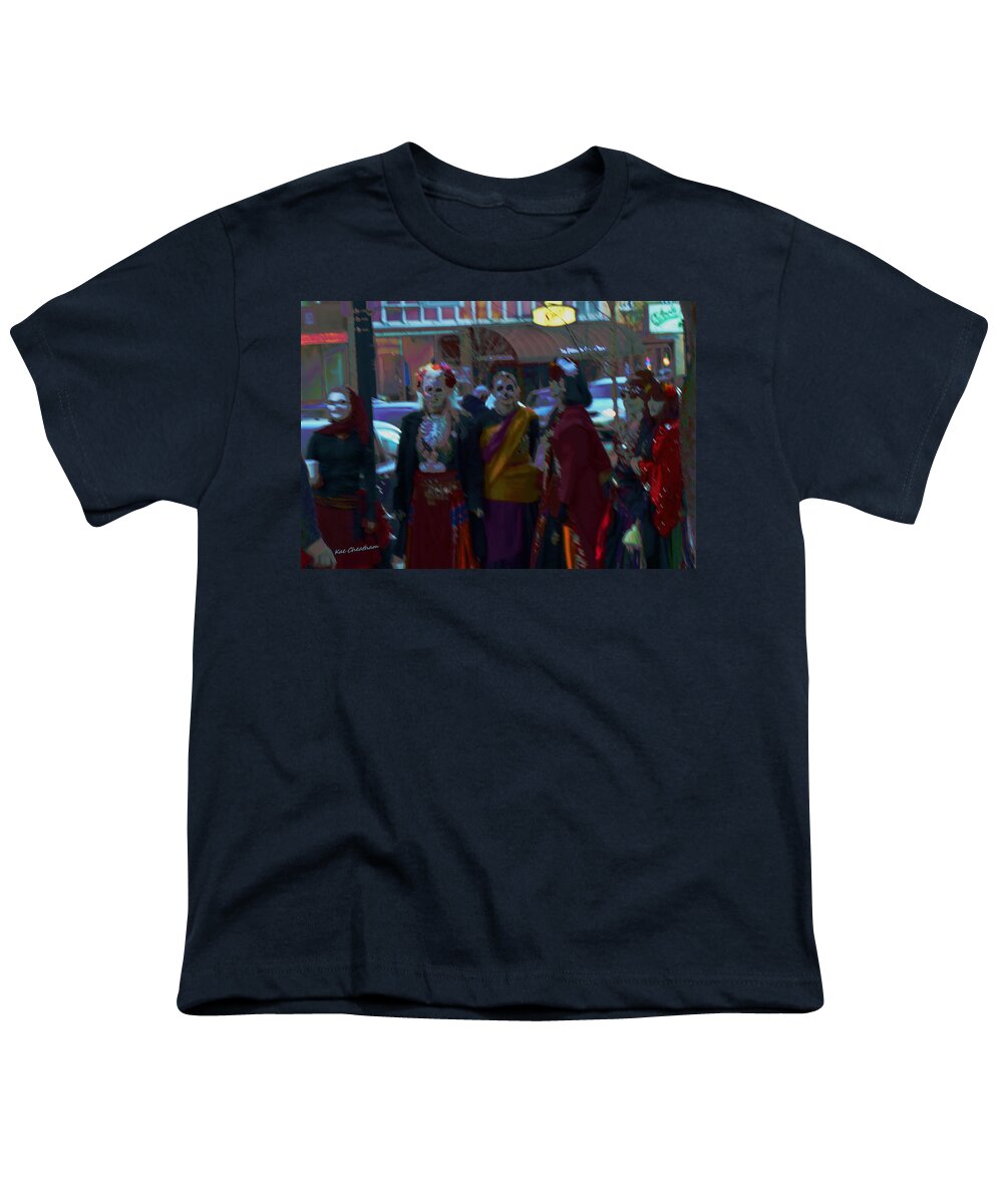 Halloween Youth T-Shirt featuring the photograph Ghouls Night Out by Kae Cheatham