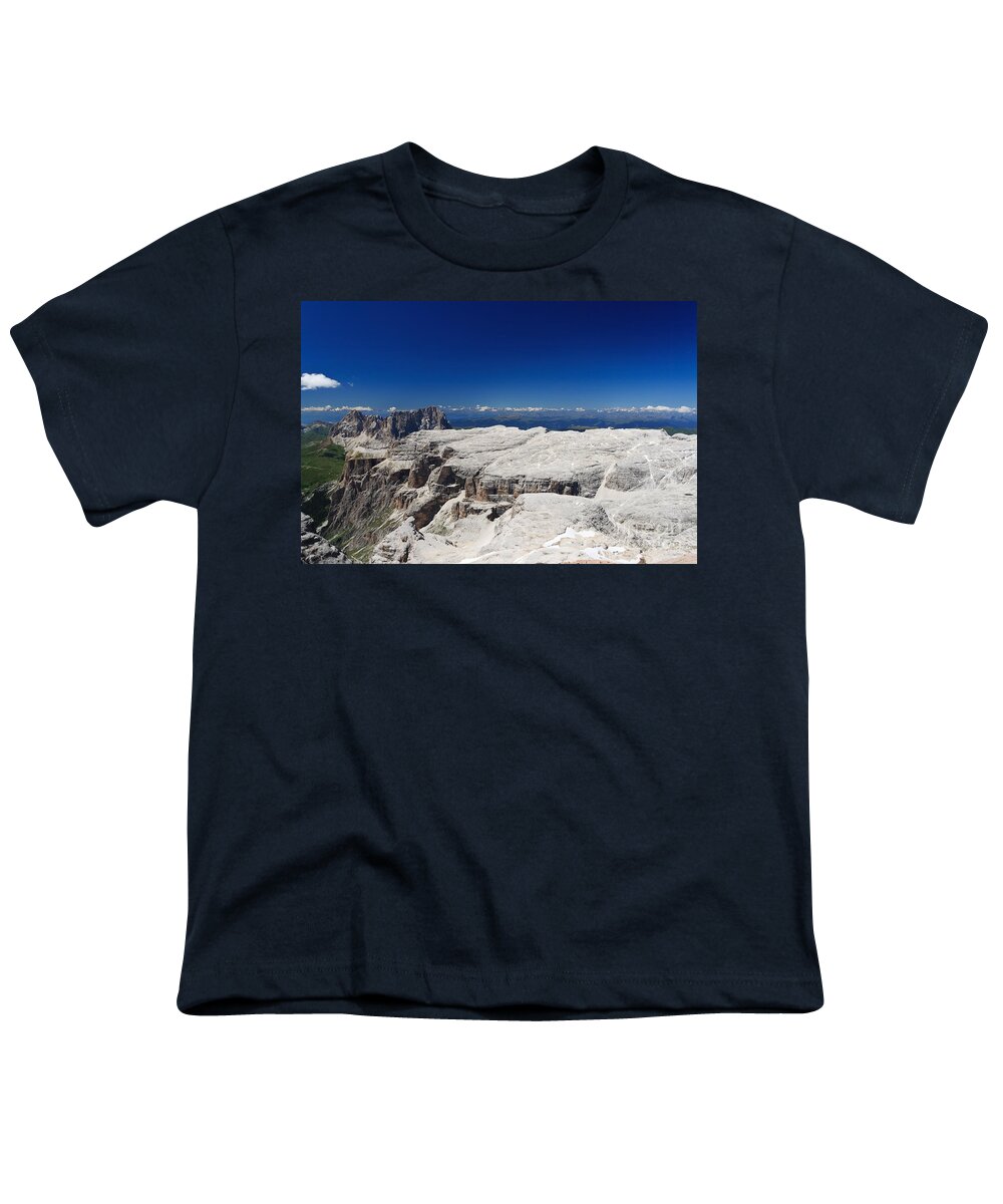 Alpine Youth T-Shirt featuring the photograph Italian Dolomites - Sella Group by Antonio Scarpi