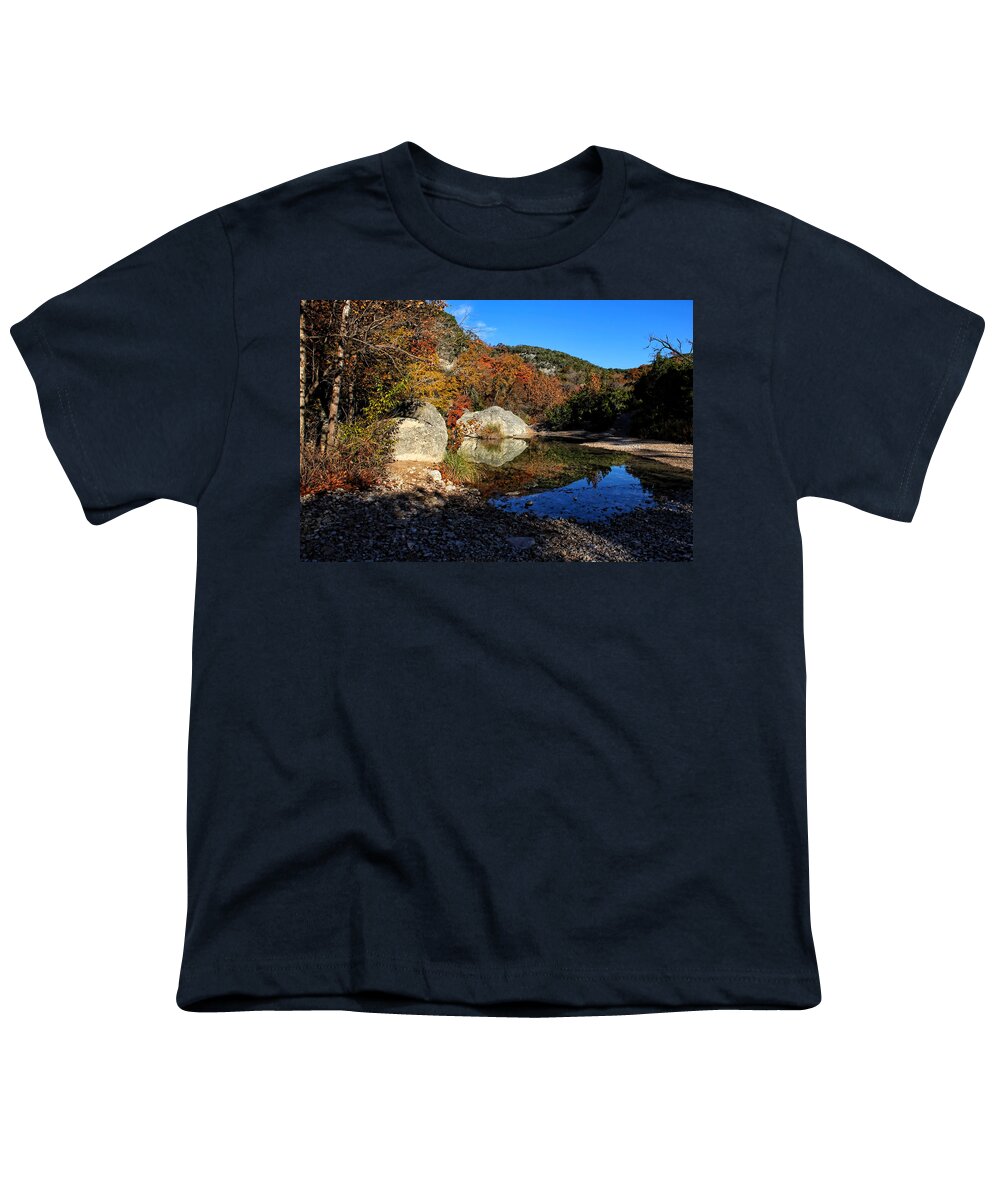 Lost Maples Youth T-Shirt featuring the photograph Lost Maples State Natural Area by Judy Vincent