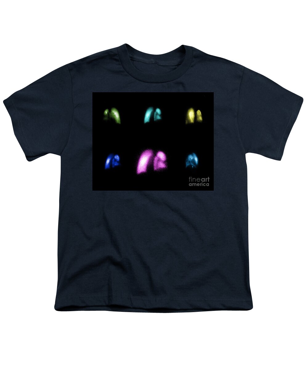 Nuclear Lung Scan Youth T-Shirt featuring the photograph Nuclear Medicine Lung Scan by Living Art Enterprises, LLC
