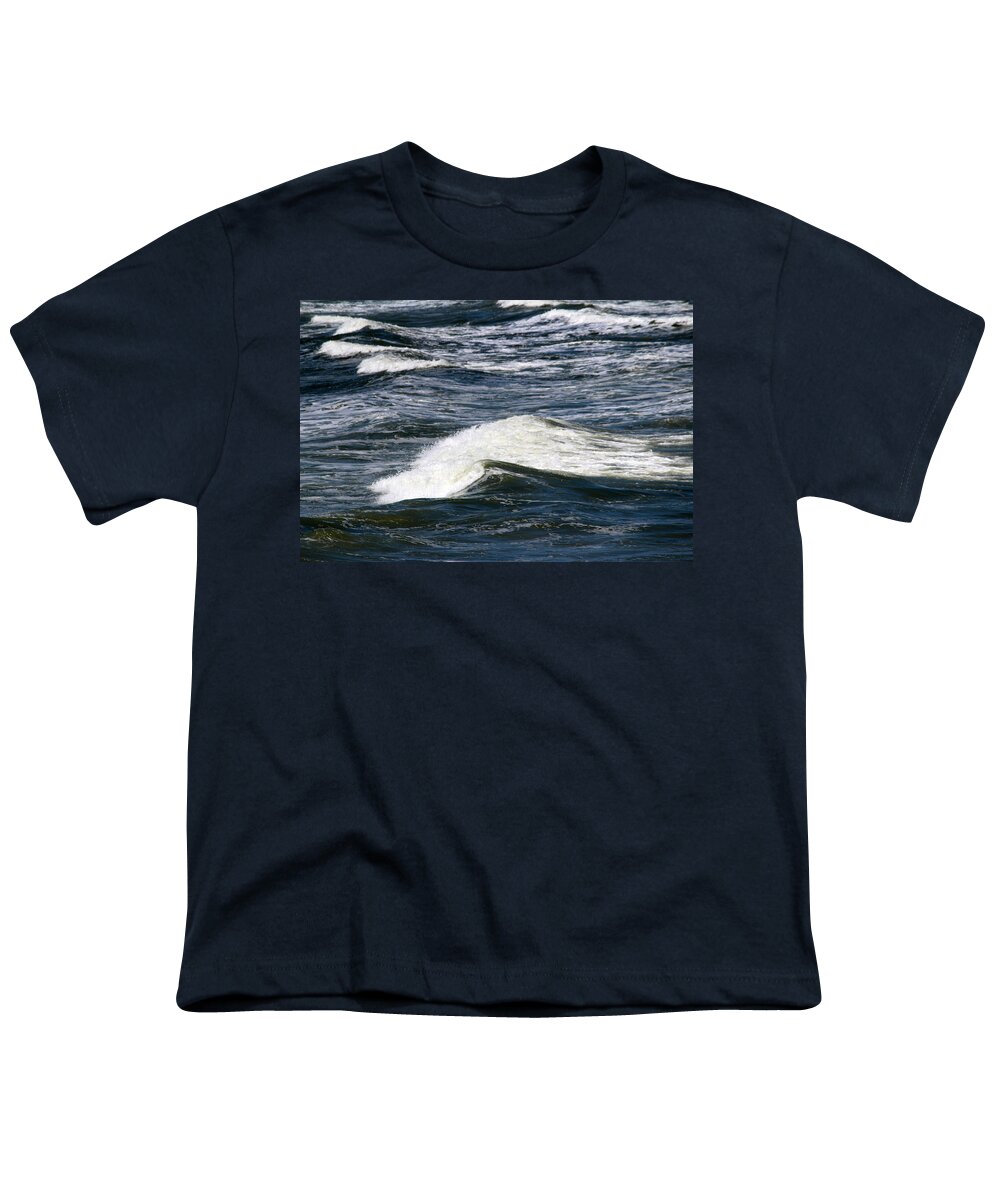 Ocean Youth T-Shirt featuring the photograph Ocean Waves by Cynthia Guinn