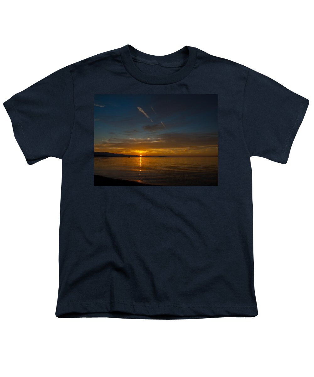 Sun Youth T-Shirt featuring the photograph Qualicum Sunset II by Randy Hall