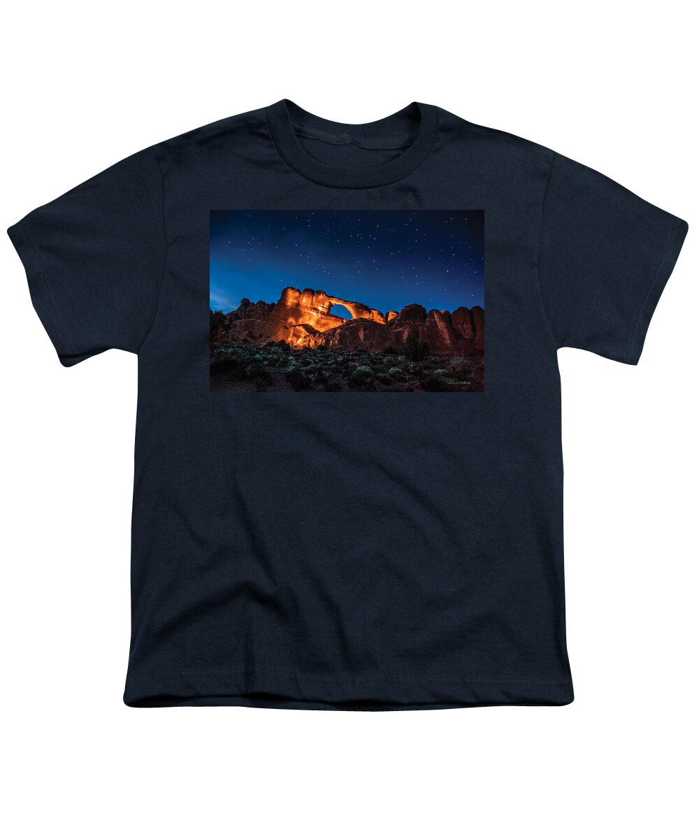  Youth T-Shirt featuring the photograph Sky Line Light by Daniel Hebard