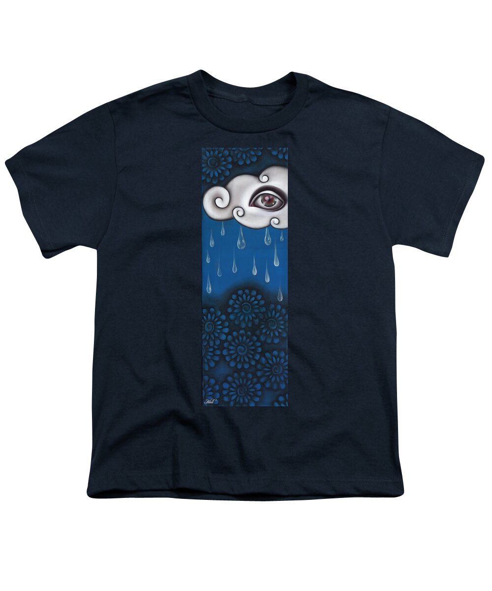 Cloud Youth T-Shirt featuring the painting Tear of a Cloud by Abril Andrade