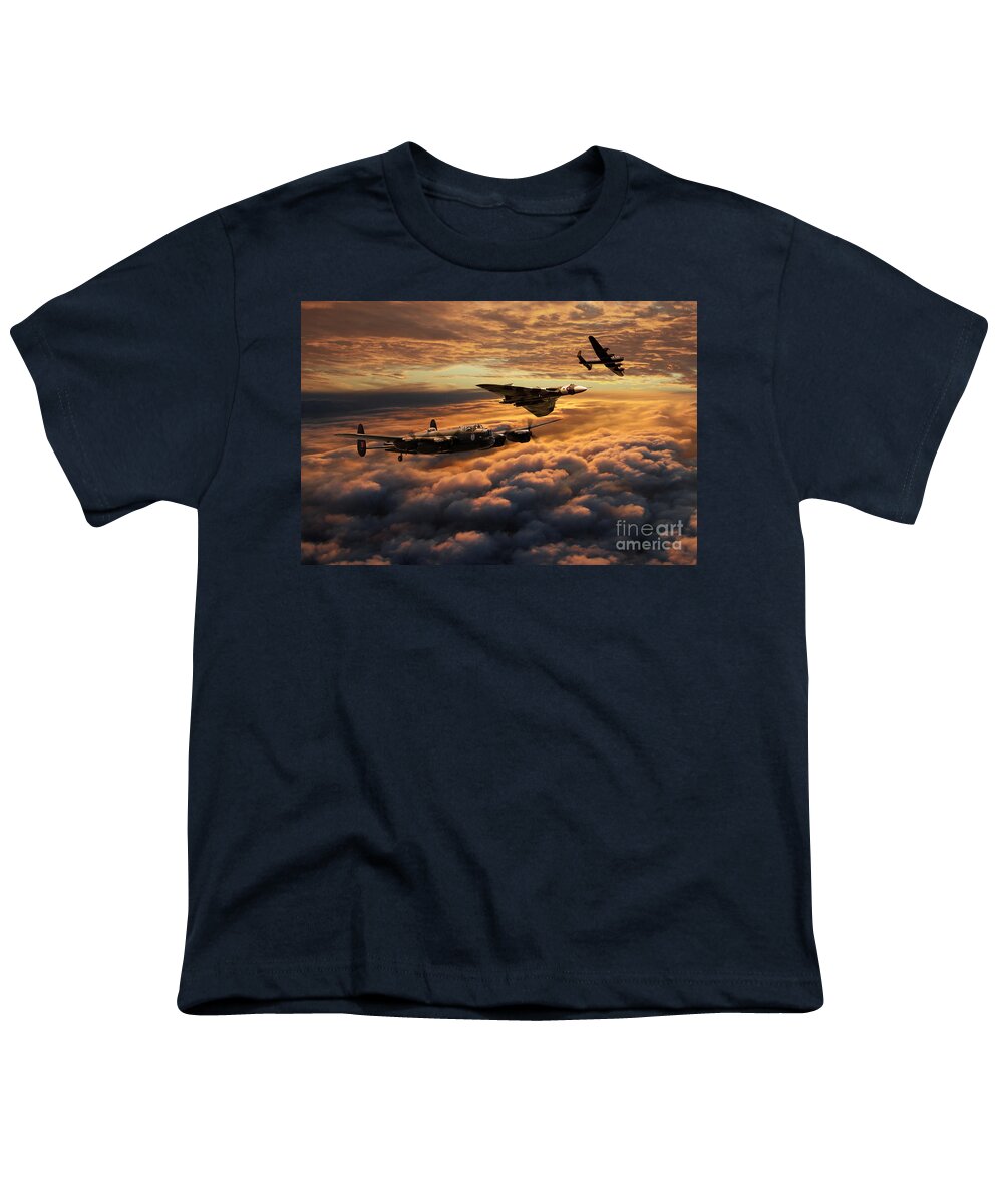 Avro Youth T-Shirt featuring the digital art The Bomber Age by Airpower Art