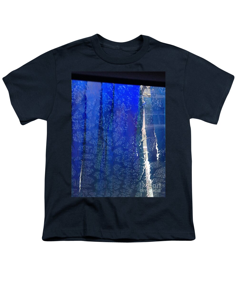 Blue Youth T-Shirt featuring the photograph White Stripe by Anne Cameron Cutri