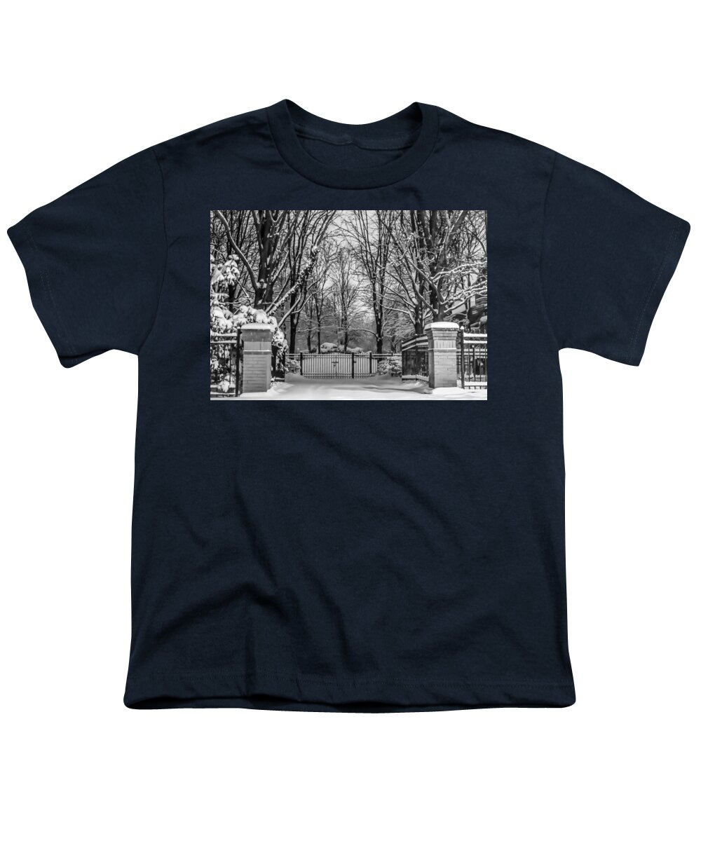 Snow Youth T-Shirt featuring the photograph Winter Garden by David Downs