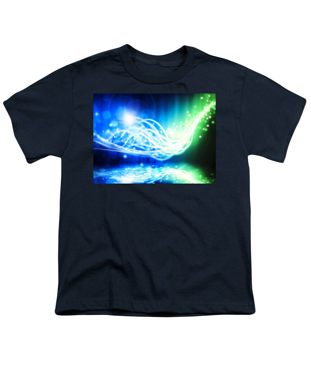 Abstract Youth T-Shirt featuring the photograph Abstract Lighting Effect by Setsiri Silapasuwanchai