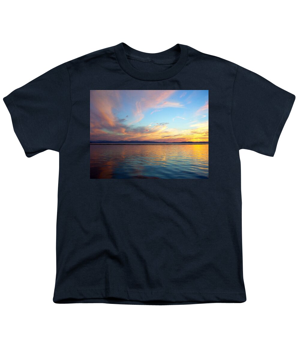 Sunset Youth T-Shirt featuring the photograph Butterfly Sky by Mike Reilly
