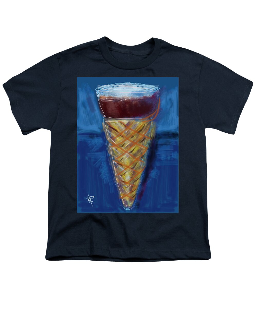 Ice Cream Youth T-Shirt featuring the mixed media Ice Cold Memories by Russell Pierce