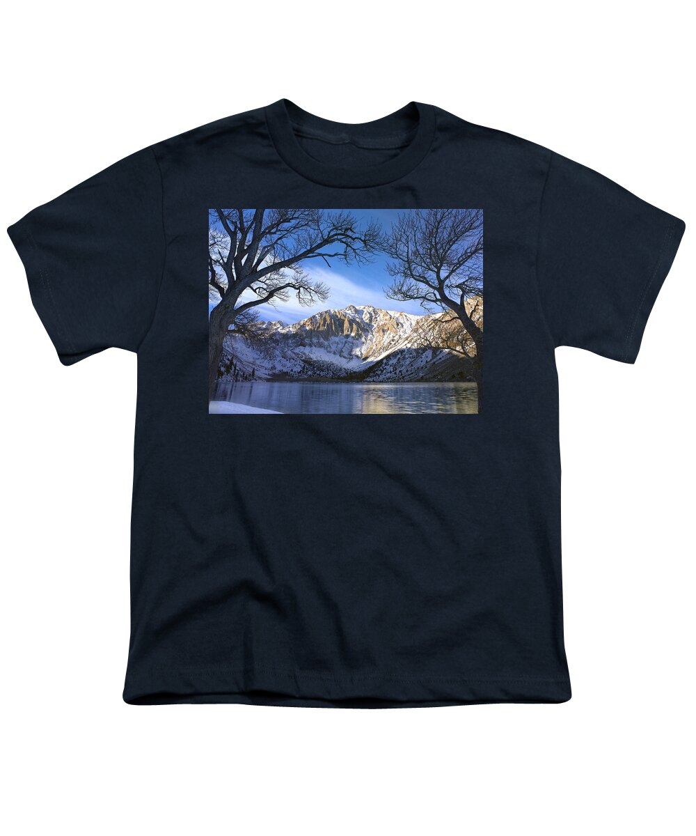 00175512 Youth T-Shirt featuring the photograph Laurel Mountain And Convict Lake Framed by Tim Fitzharris