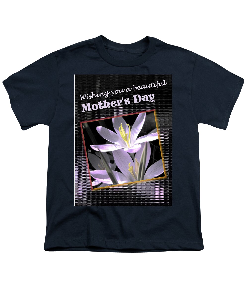 Greeting Card Youth T-Shirt featuring the digital art Mothers Day Wish by Susan Kinney