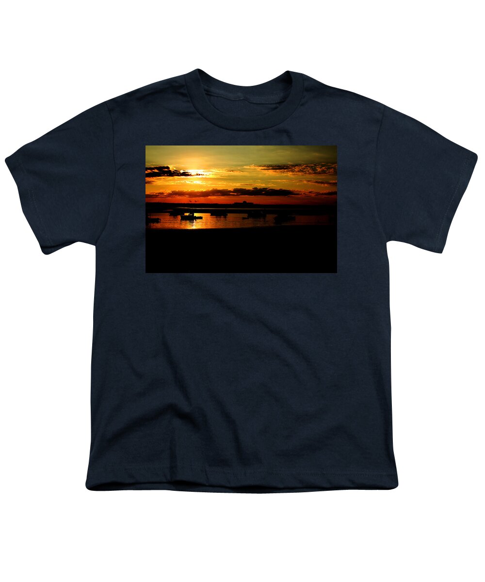Landscape Youth T-Shirt featuring the photograph Seabrook at Sunset 1b by Robert Morin