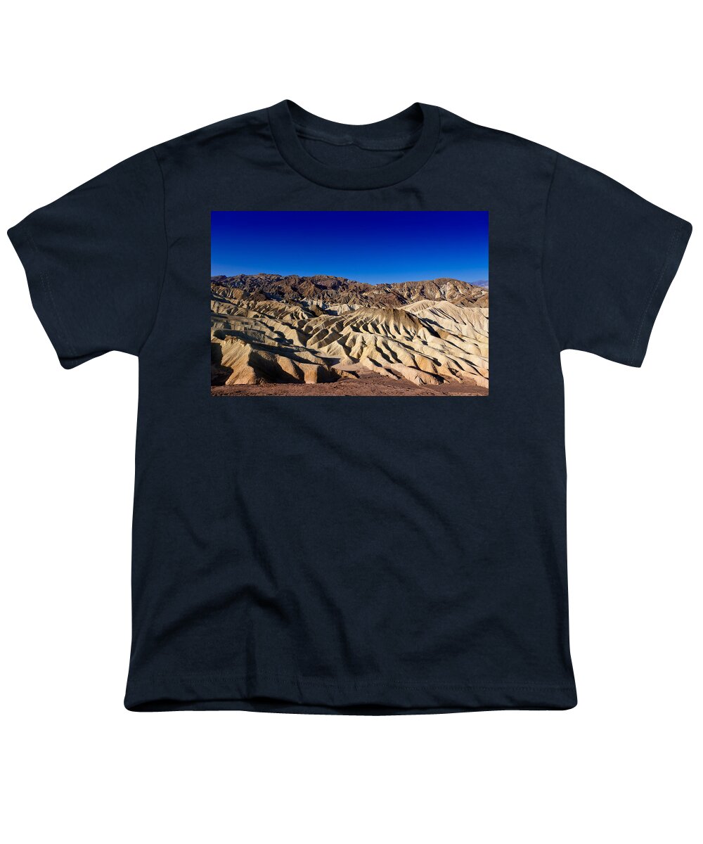 Death Youth T-Shirt featuring the photograph Zabriskie Point no.1 by Niels Nielsen