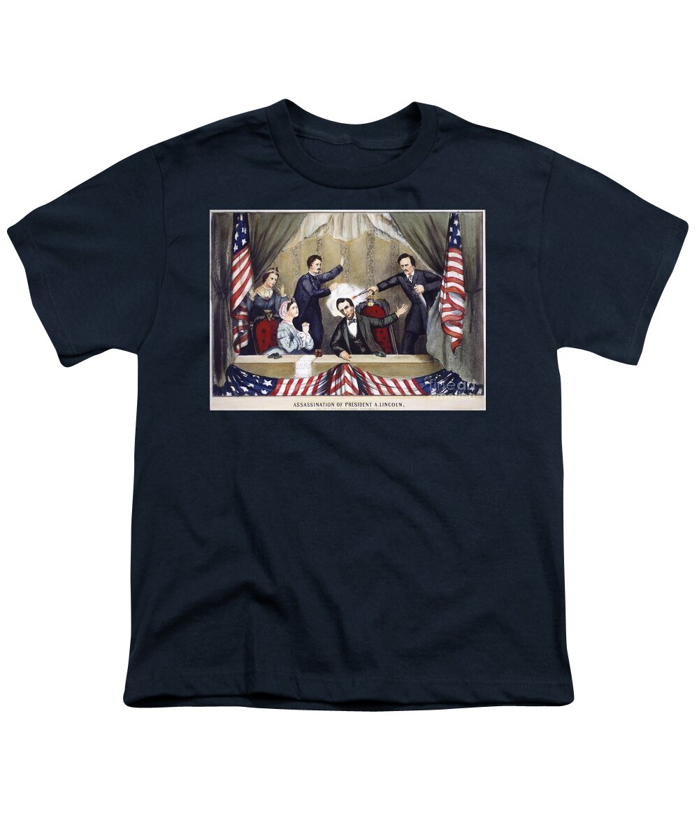 1865 Youth T-Shirt featuring the photograph Lincoln Assassination #1 by Granger