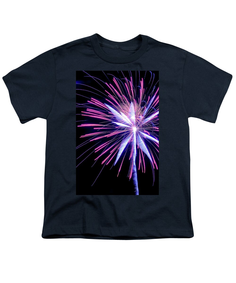 Abstract Youth T-Shirt featuring the photograph Rockets Glare #1 by Michael Nowotny